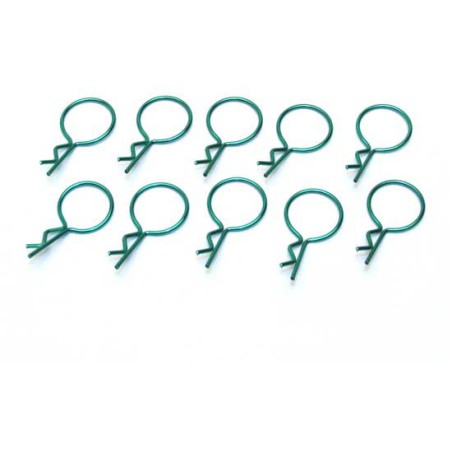 Radio -controlled car accessories 10 large green clips | Scientific-MHD