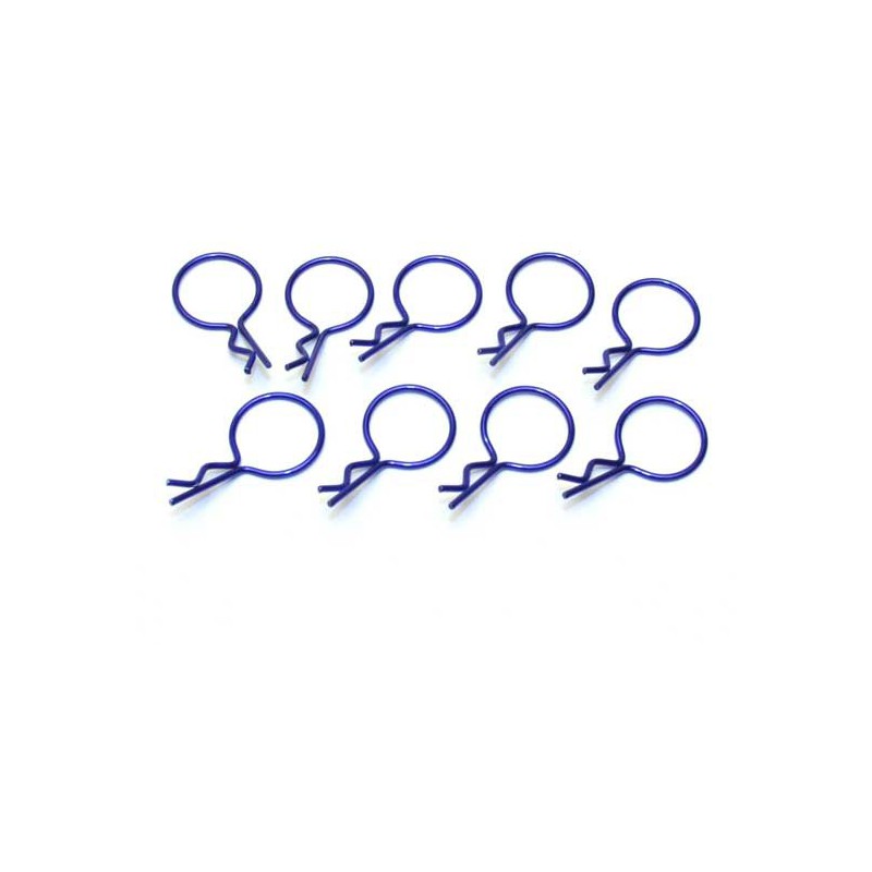 Accessoires pour voiture radiocommandée 10 Grands Clips Bleu