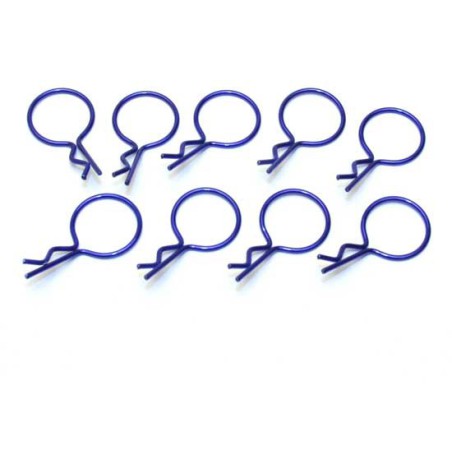 Radio -controlled car accessories 10 large blue clips | Scientific-MHD