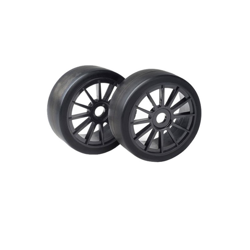 Accessoires pour voiture radiocommandée Paire roues Racing Rally 1/8