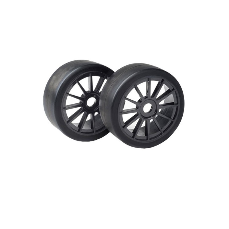 Accessoires pour voiture radiocommandée Paire roues Racing Rally 1/8