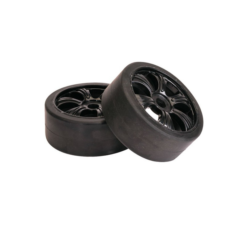 Accessoires pour voiture radiocommandée Paire roues Racing Rally 1/8
