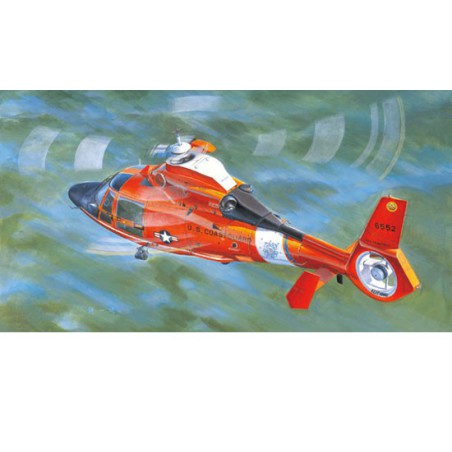 Maquette d'hélicoptère en plastique US COAST GUARD HH-65C
