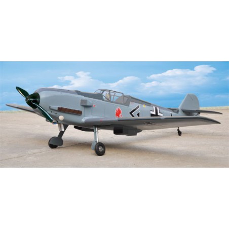 Mass radio -controlled thermal airplane. BF109E-3 50-55cc ARF | Scientific-MHD