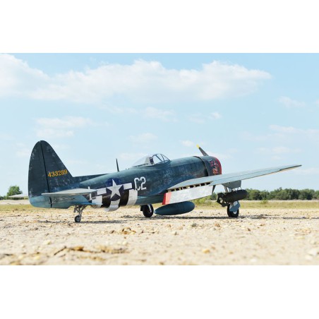 Avion thermique radiocommandé P-47 THUNDERBOLT 60cc gaz ARF