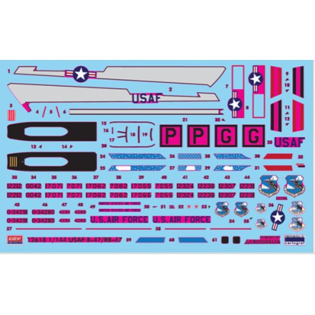 Maquette d'avion en plastique USAF B-47 306th BW 1/144