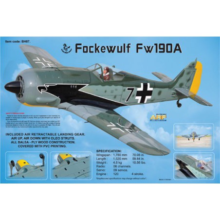 Radio -controlled thermal airplane Focke Wulf 120 GP ARF | Scientific-MHD