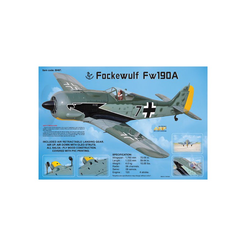 Avion thermique radiocommandé FOCKE WULF 120 GP ARF