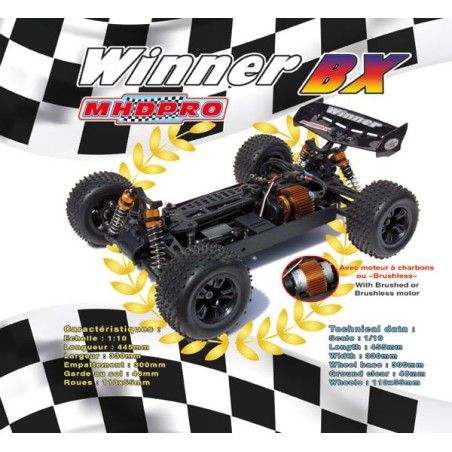 Voiture électrique radiocommandée Buggy Winner RTR 1/10