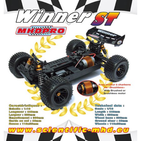 Voiture électrique radiocommandée Truggy Winner RTR 1/10