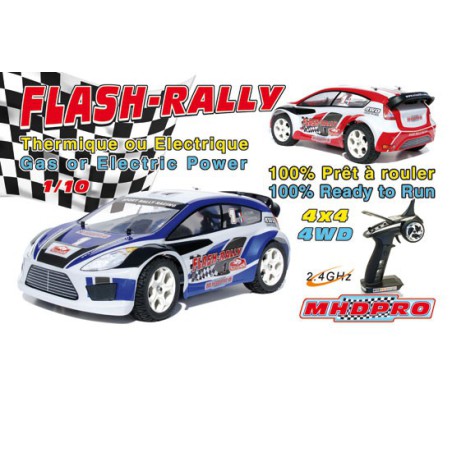 Voiture thermique radiocommandée Flash Rally GP RTR 1/10