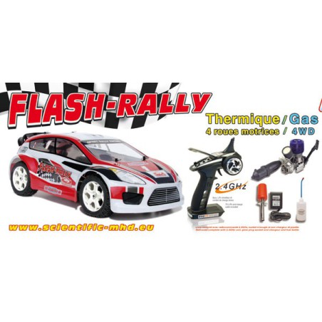 Voiture thermique radiocommandée Flash Rally GP RTR 1/10