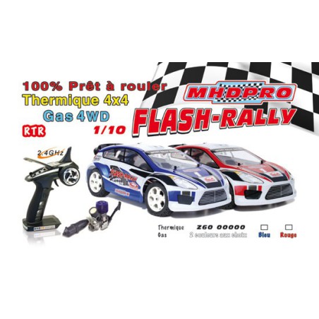 Voiture thermique radiocommandée Flash Rally GP RTR 1/10