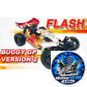 Voiture thermique radiocommandée BUGGY GP JAUNE RTR1/10