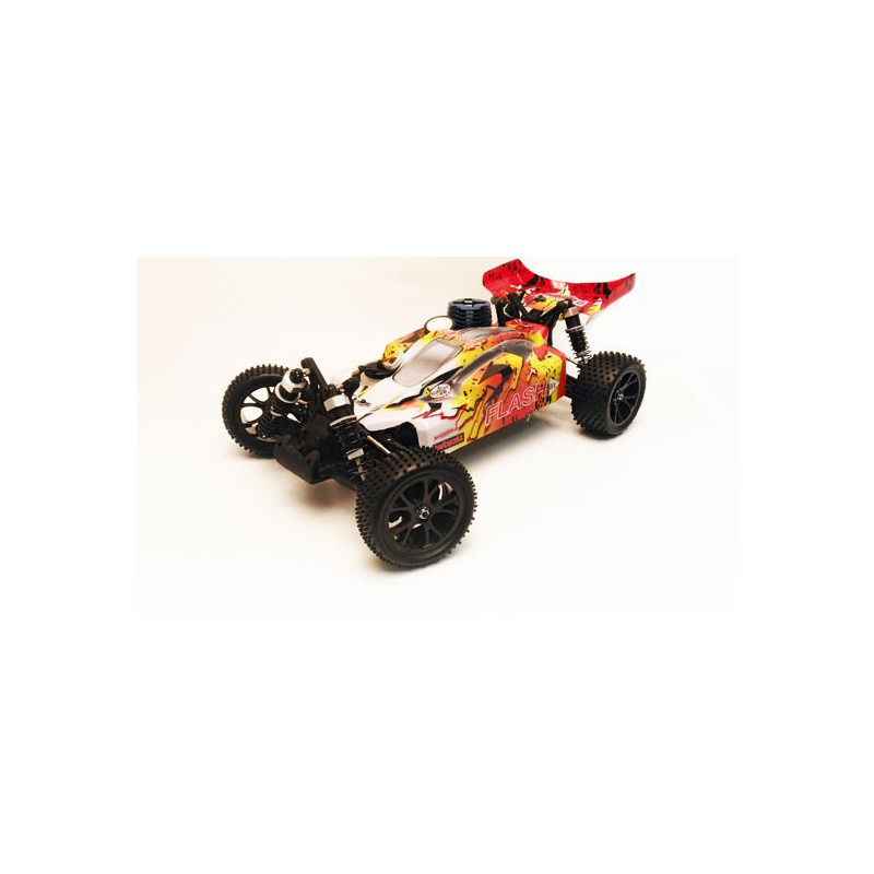Voiture thermique radiocommandée BUGGY GP JAUNE RTR1/10