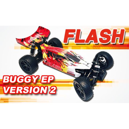 Buggy 1/10 thermique MHD Flash carrosserie jaune