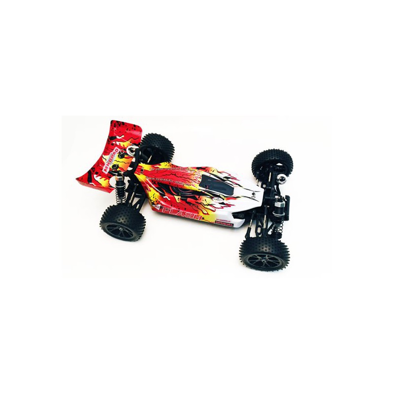 Voiture électrique radiocommandée BUGGY EP JAUNE RTR1/10