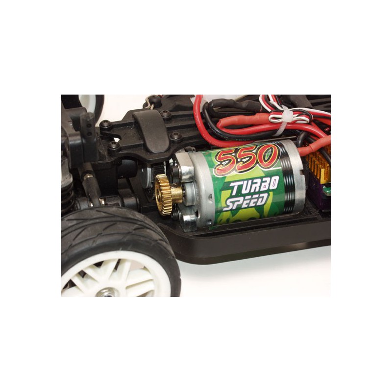 Voiture électrique radiocommandée FLASH jaune EP RTR 1/10