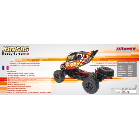 Kansas Desert B. RTR 1/10 Radio -kontrolliertes Elektroauto | Scientific-MHD Kansas Desert B. RTR 1/10 Radio -kontrolliertes Elektroauto | Scientific-MHD