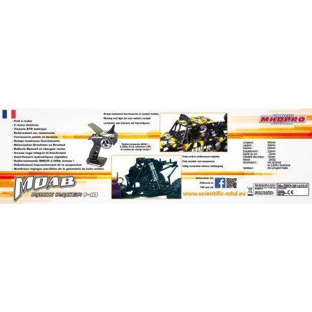 Voiture électrique radiocommandée MOAB Brushless V2 1/10