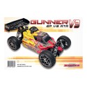 Voiture thermique radiocommandée GUNNER V3 GP RTR 1/8 B