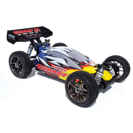 MHD Gunner V3 GP buggy 1/8 thermique carrosserie bleue