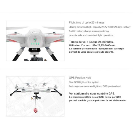 Drone radiocommandé pour expérimenté TALI 500 RTF Mode 1