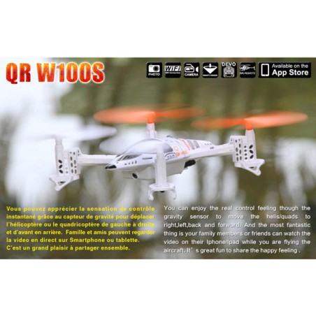 Radio -controlled drone for beginner drone QR 100WS Android Devo 4 Mode 1 | Scientific-MHD