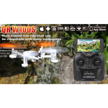 Drone radiocommandé pour débutant DRONE QR 100WS Android Devo 4 Mode 1