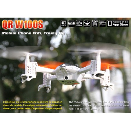 Radio -controlled drone for beginner QR W100s Android without transmitter | Scientific-MHD