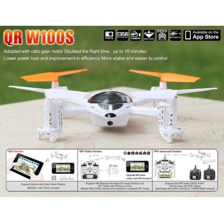 Radio -controlled drone for beginner QR W100s Android without transmitter | Scientific-MHD