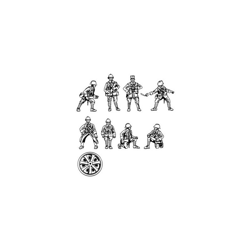 Figurine Artill. Fran. WWII 1/72 Figurine Artill. Fran. WWII 1/72