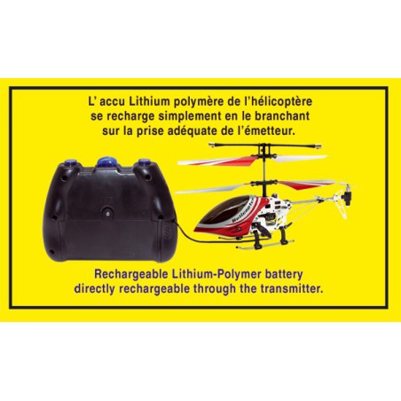 Hélicoptère électrique radiocommandé RACER INFRAROUGE RTF