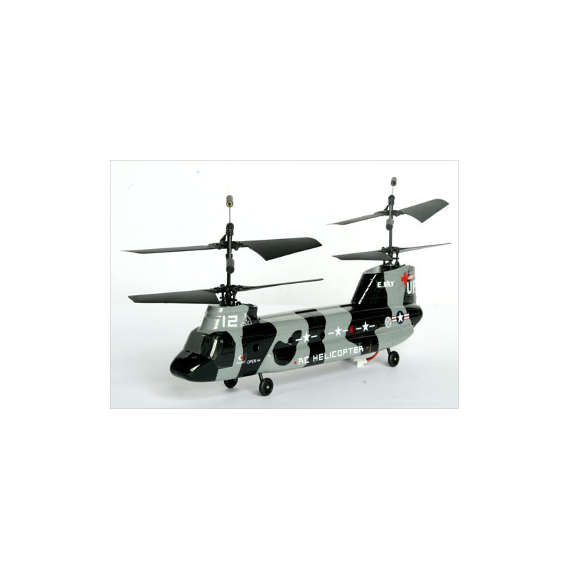Hélicoptère électrique radiocommandé CHINOOK TAMDEN ROTOR ARMY
