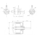 Draft electric motor DM2815 KV1100 engine | Scientific-MHD