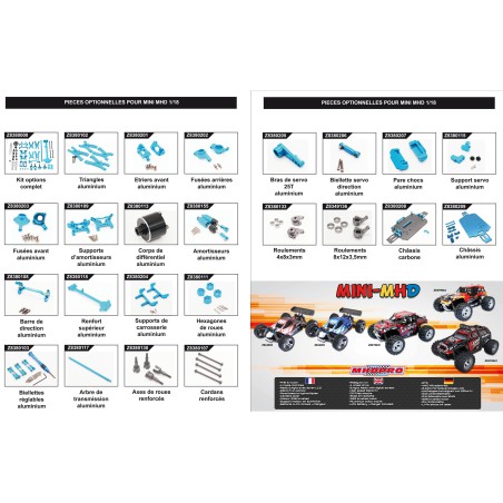 Mini MHD Buggy Blue 4WD 1/18 | Scientific-MHD