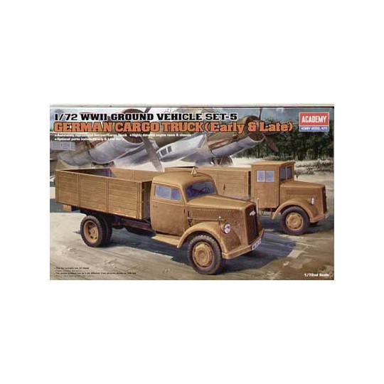 Maquette de Char en plastique WWII German Trucks 1/72 Maquette de Char en plastique WWII German Trucks 1/72