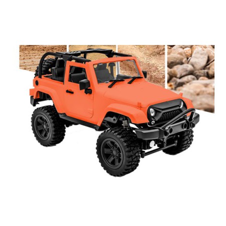 Voiture électrique radiocommandée Mini Crawler 4WD Convertible Orange