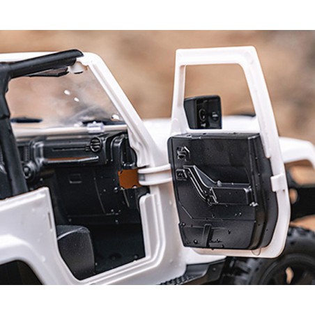 Voiture électrique radiocommandée Mini Crawler 4WD Convertible Blanc