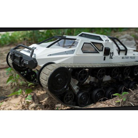 Voiture électrique radiocommandée TANK CRAWLER Blanc 1/12