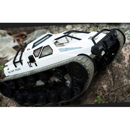 Voiture électrique radiocommandée TANK CRAWLER Blanc 1/12