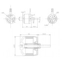 Draft electric motor DM2815 KV850 engine | Scientific-MHD