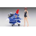 Maquette d'avion en plastique Egg Girls “Rei Hazumi” w/ F-2