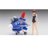 Maquette d'avion en plastique Egg Girls “Rei Hazumi” w/ F-2