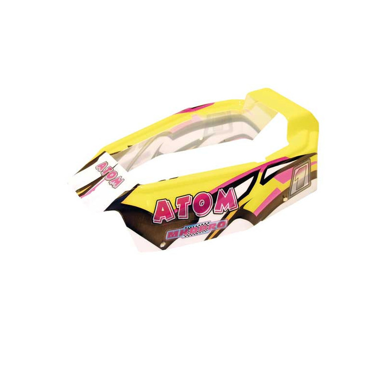 Pièce pour voiture electrique tous chemin 1/10 ATOM Carrosserie Peinte