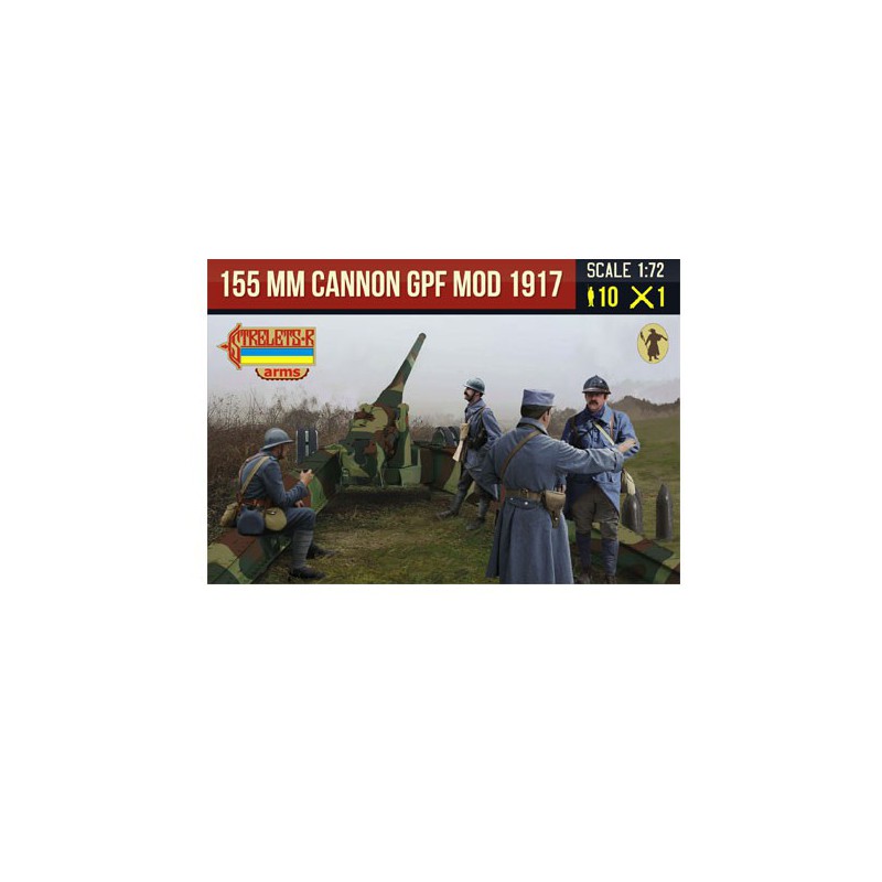 Figurine 155mm cannon GPF mod 1917