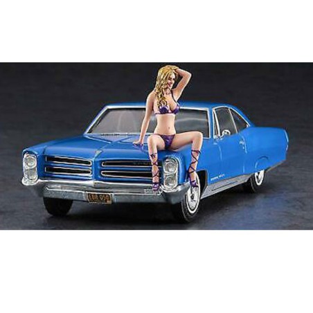 Maquette de voiture en plastique US Coupe+ Blond Girl's 1/24