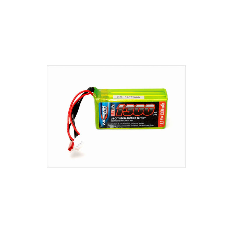 Pièce pour hélicoptère électrique BATTERIE LiPo 1300mAh 11,1 V