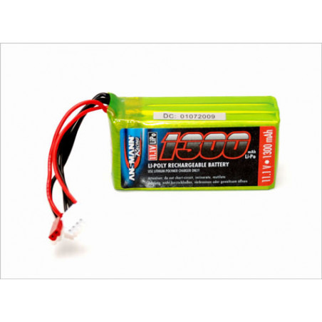 Pièce pour hélicoptère électrique BATTERIE LiPo 1300mAh 11,1 V