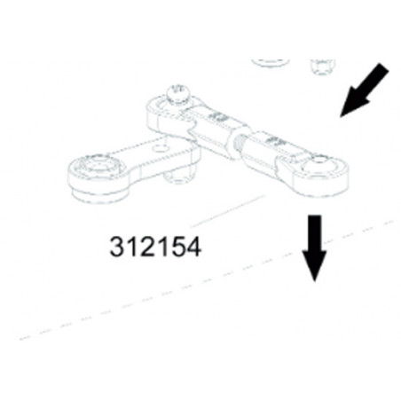 Part for thermal car all path 1/8 Servo/Sauve Servo connecting rod | Scientific-MHD